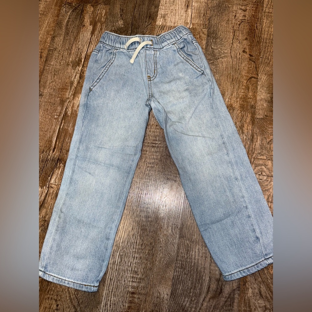 Cat & Jack Blue Denim Jeans with Drawstring